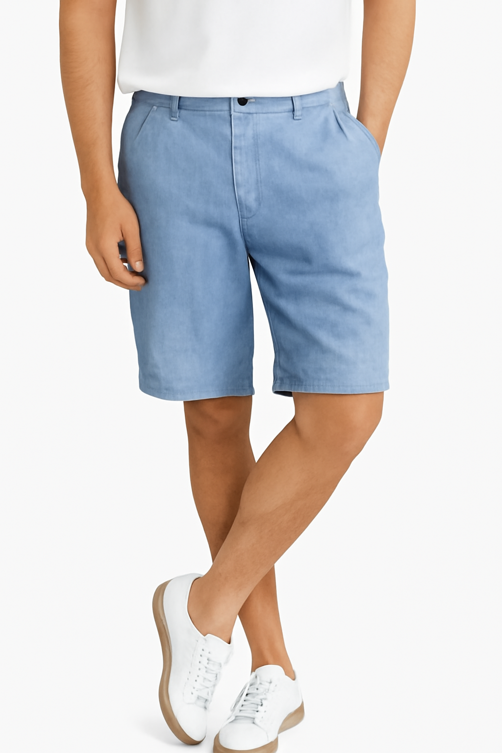 Linen Shorts Blue