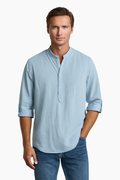 R&L Casual Henley Neck Long Sleeve T-Shirt - Buy One Get Two Free!
