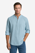 Henley Neck Long Sleeve Tee
