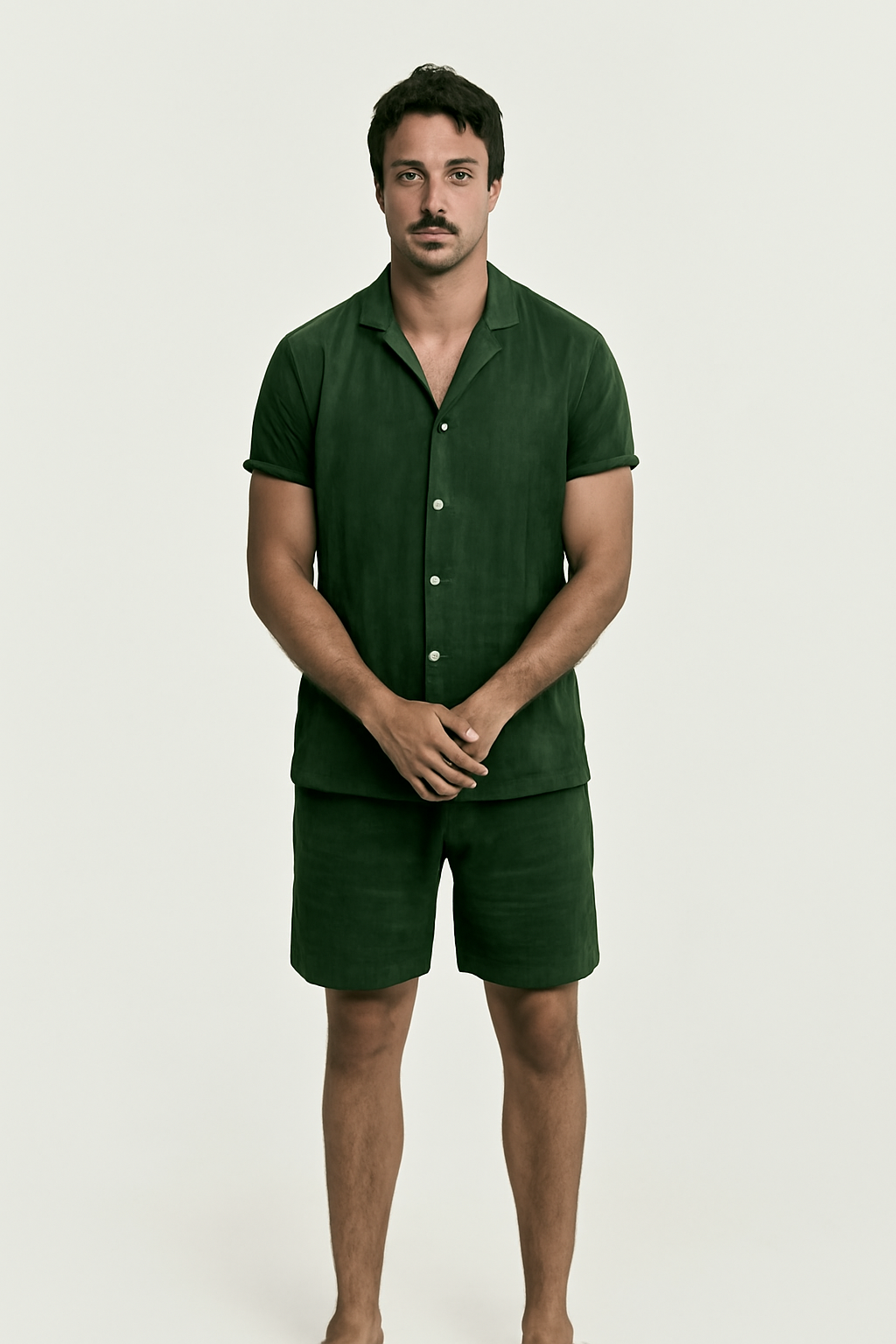 R&L Summer Corduroy Set Shorts and Shirt
