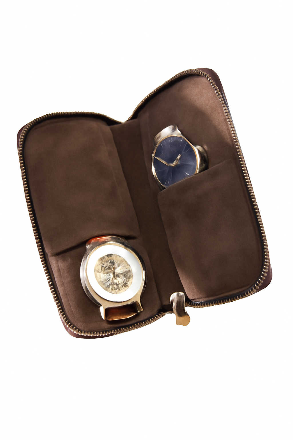 Vintage Handmade Leather Watch Storage Bag