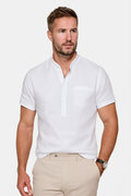 White Wellspring Linen T-Shirt