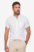 T-Shirt en Lin Blanc